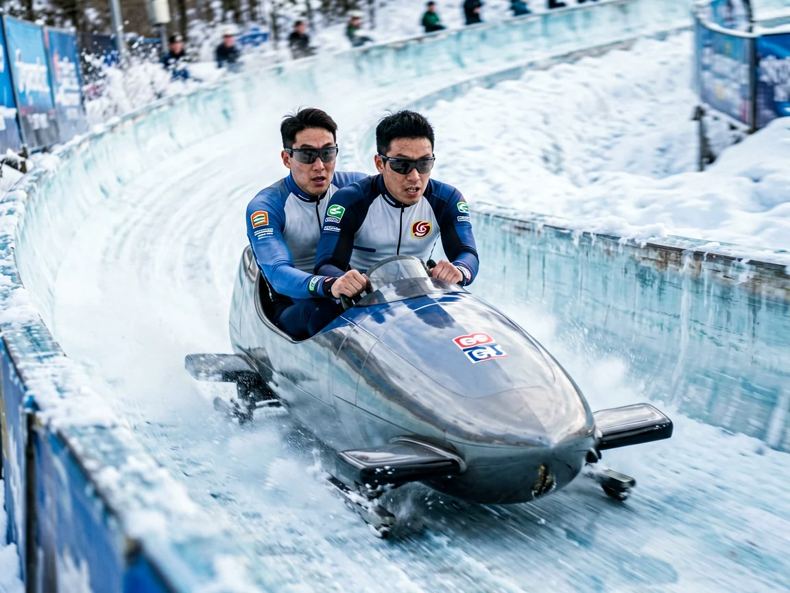 雪车世锦赛中国队创历史斩获男子双人项目铜牌